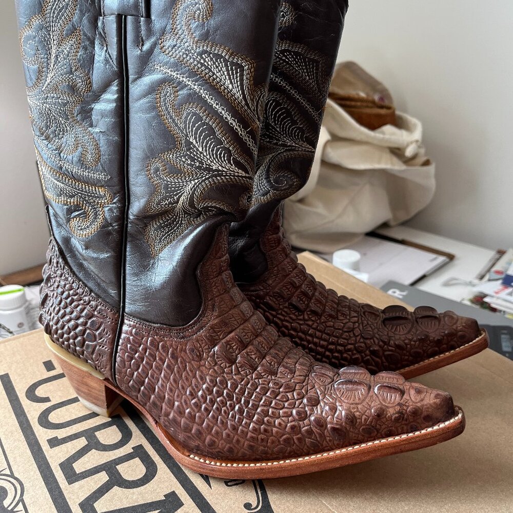 Rogers Faux Alligator boots size 7